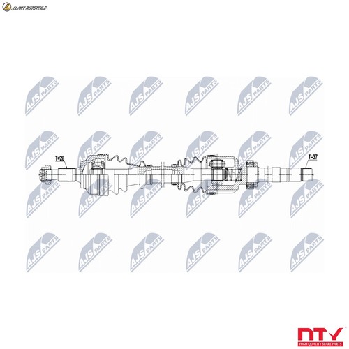 Driveshaft npw 101 - npw-pe-101, for