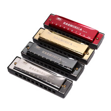 Harmonica Key of C 10 Hole Diatonic Harmonica for Beginners Kids Gift with Case