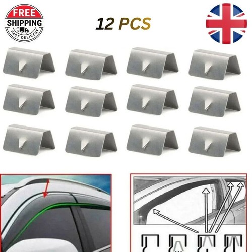 12x wind deflector clips - deflector,