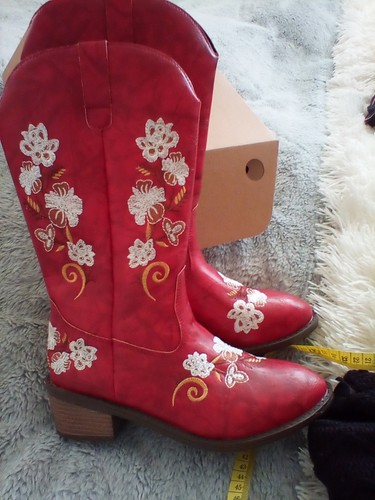 Floral,Embroidered,western,pul