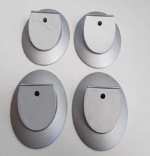 4 x KEF HTS 5001 Silver Finish Loudspeaker Metal Bases (No Fixing Screws)