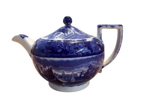 Vintage wedgewood blue teapot - wedgewood,