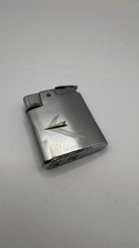 Vintage Ronson Gas Lighter England – Working,Chrome Finish with Gold Arrow Logo