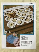 Twilleys Lyscordet Crochet pattern  5867. Table mats. NEW, old stock.