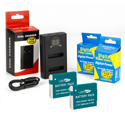 6lh nb6l battery - 2x,