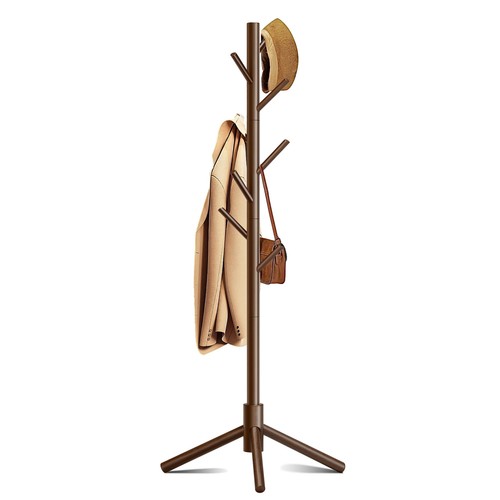 Wooden tree coat rack stand - tree,