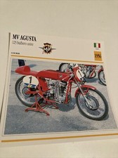 Mv Agusta 125 Bialbero Factory 1956 Motorcycle Collection Card Atlas Italy