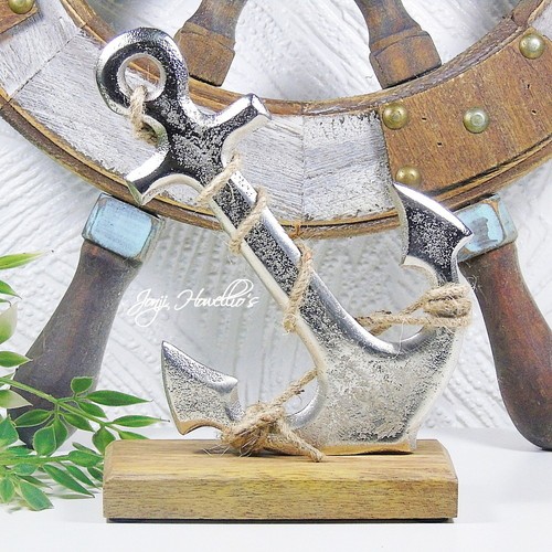 Ships anchor wooden - wooden, base