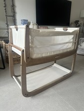 SnuzPod5 Walnut Bedside Crib