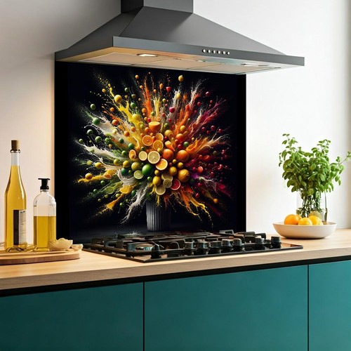 Printed glass kitchen - printed,