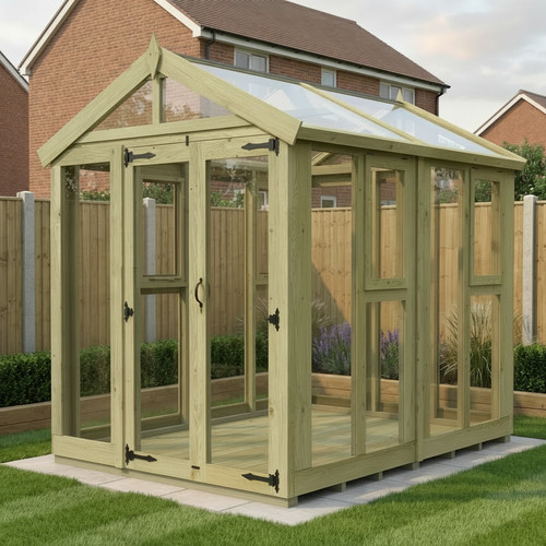 6x8 glass greenhouse - glass, toughen