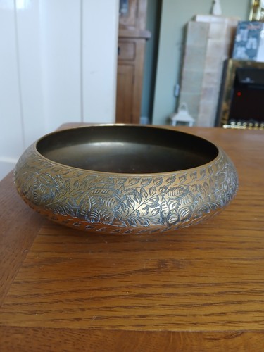 Vintage brass indian shallow - brass,