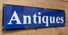 ANTIQUES - ENAMEL SIGN - Metal Retro Plaque - Advertising Shop Display Cool