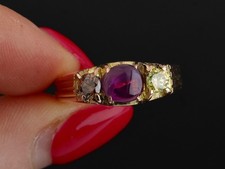 18ct Rose Gold, Cabochon Ruby