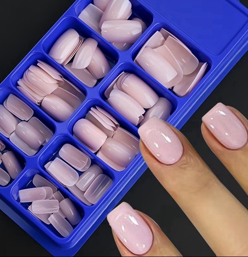 100x false nails glossy - false,