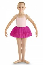 Bloch Dance Girls Heart Mesh Tutu Skirt, Hot Pink, Size Age 4 to 6 years