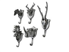 Metal wall Hooks deer moose