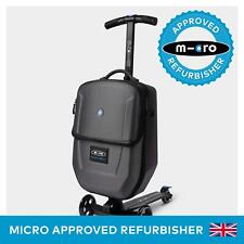 Micro Scooters Adult Scooter Luggage 4.0 Ride On 2-in-1 Suitcase Black Adult 