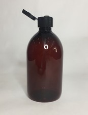 500ml PET Plastic Amber Round