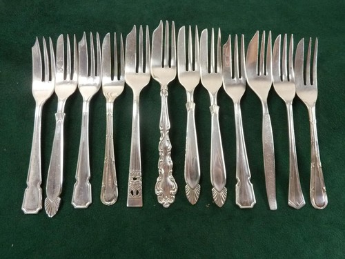 Vintage cake forks mixed - forks,