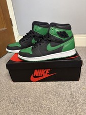Nike Jordan 1 Retro OG High 2.0 Pine Green Black Sneakers UK9/US10