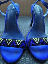 Next high heel beaded purple shoes size 4