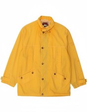 LEADER Mens Windbreaker Jacket UK 40 Large Yellow AA04