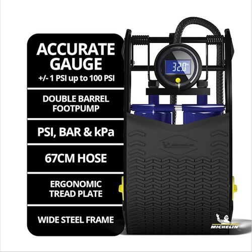 Michelin foot pump double - foot,