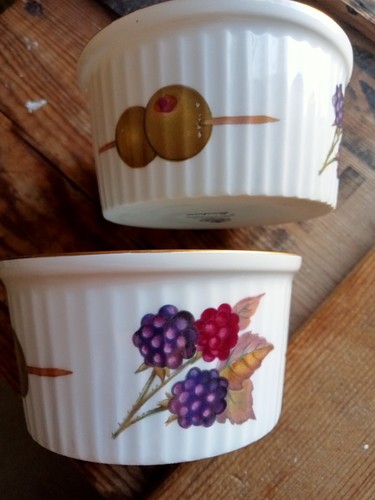 Two royal worcester evesham - two,