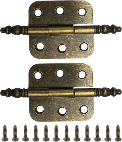 Pack antique brass butt - 2-pack,