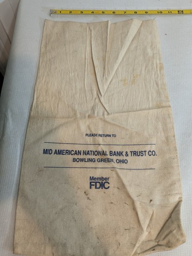 Vtg canvas bank - vtg,