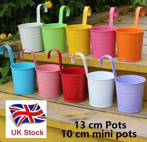 Iron hanging flower pots - iron,