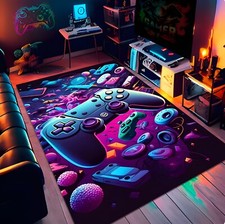 Gamer Rug, Neon Game