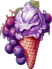 Purple Icecream Colourful