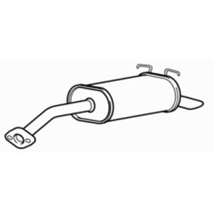 Rear exhaust silencer tail - silencer,