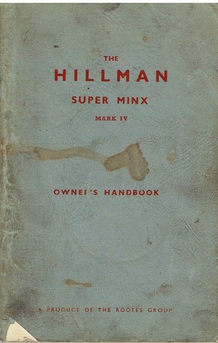 Hillman super minx mkiv - hillman, 1725cc
