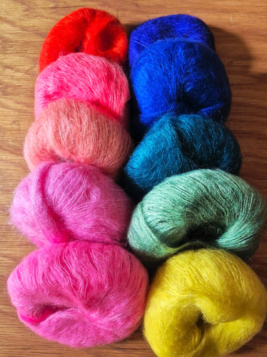 25g balls rowan kidsilk - x,