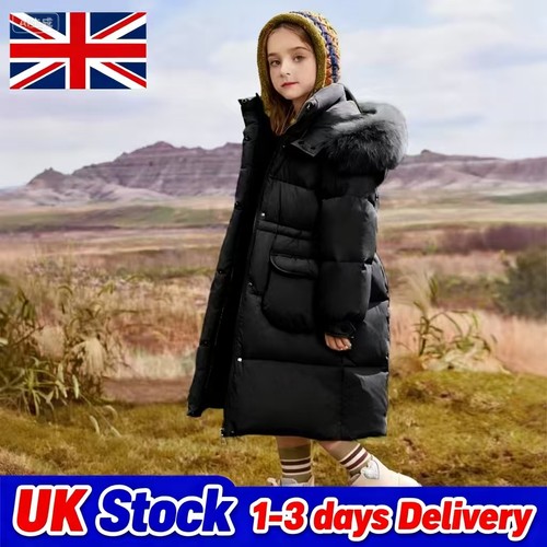 Kids girls winter coat - girls, hooded