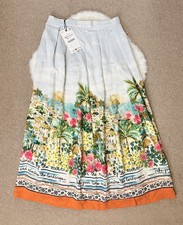 Zara High-waist PRINTED MIDI