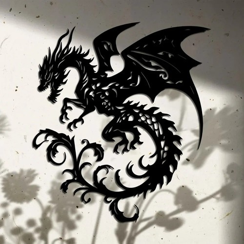 Dragon metal wall art - metal,