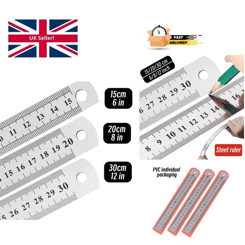Stainless steel ruler double - steel,
