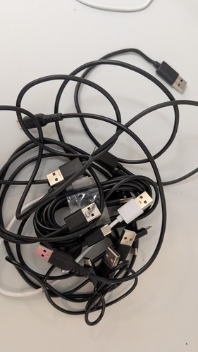 Job lot various usb cables - job,