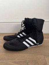 Men’s Adidas Black And White Boxing Shoes Size 11.5 Brand New