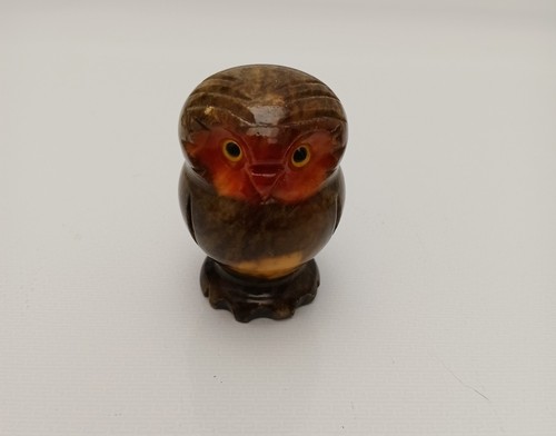 Owl figurine italian - owl, carved
