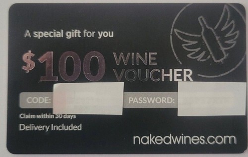 Naked wines 100 gift card - naked,