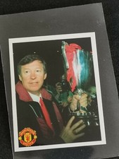 Panini Sticker Sir Alew Ferguson With Title Rare Sticker Manchester United...