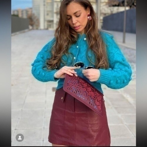 Zara faux leather - leather, skirt