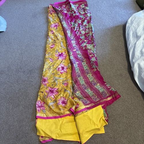 Vintage silk sari - silk,