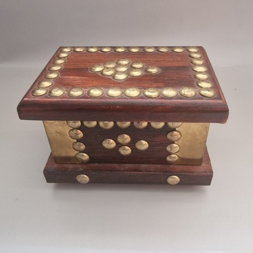 Vintage 1970s wooden brass - 1970s,