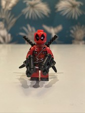Lego Marvel Superheroes Deadpool Minifigure (Unofficial)